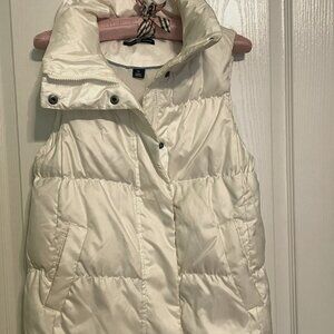 White Gap Puffer Vest